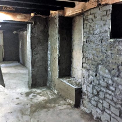 Bristol pub walls prepared for expert damp proofing